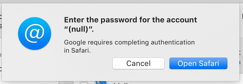 Change password in mac mail